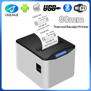 80mm Receipt Printer Wireless Thermal Printer Support Wall Mounting For Restaurants Supermarket