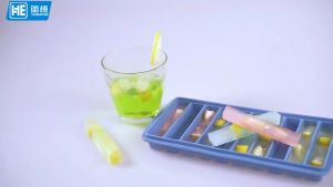 Cetakan Es Batu Silikon Balok 10 Grid Ice Cube Mold Food Grade