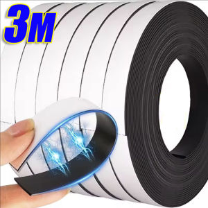 3M Self Adhesive Magnet Strip Rubber Magnet Tape Strong Flexible Magnet Stripe for Refrigerator Photo Posters Free Cutting