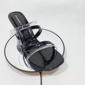 sandal hak kaca wanita-sandal hak kaca jelly wanita terbaru by Jaresshop