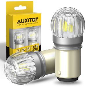 AUXITO 2x P21/5W 1157 BAY15D LED Bulb Red Yellow White 3030SMD LED Lamp For Car Stop Parking Brake Light DRL 7507 Driving Lamp