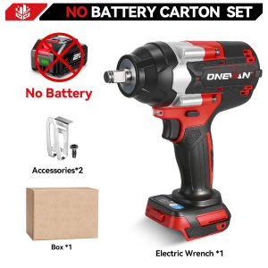 Onevan | ONEVAN 1800N.M Brushless Electric Impact Wrench 1/2 inch Cordless Wrench Driver Power Tool For Trucks For Makita Battery Pin