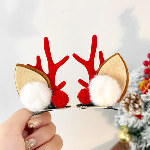 Christmas Decor Deer Antler Hair Clip Accessories