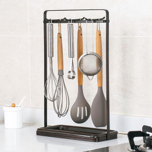 เก้าอี้ตั้งครัวหน้าต่างรูปทรงเรขาคณิต ชั้นวางของเหลวแบบแขวนสำหรับใส่ตะเกียบและส้อม ชั้นวางของเหลวแบบพื้นฝังใน