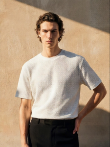 Jack Jones | Casual Spring Summer Loose Ribbed Crew Neck T-shirt