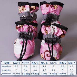 VOA | Waterproof Anti-Slip Soft Sole Pet Shoes for Small Dogs