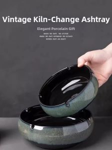 Loolecondera | Retro Design Large Ceramic Ashtray Fly-Ash Proof