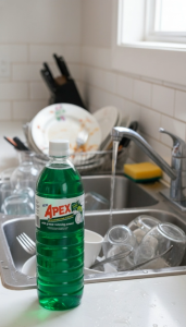 Apex Dishwashing Liquid Lemon & Lime | Concentrated Grease Remover | 1L / 1 Gallon