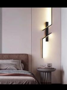 Modern 2PC Led Wall Light Minimalist Bedroom Bedside Wall Sconce Led Lights Living Room TV Sofa Background Wall Lamp