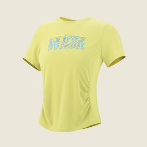 เสื้อยืดแขนสั้นผ้าไหมน้ำแข็งสำหรับผู้หญิง VfU แห้งเร็ว ป้องกันแบคทีเรีย ออกกำลังกาย โยคะ วิ่ง ชุดกีฬา ฤดูใบไม้ผลิและฤดูร้อน