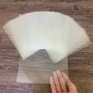 50pcs Heat Resistant Clear Acetate Sheets 11x16cm PVC Transparent Plastic Sheets for DIY Scrapbooking Handmade Shaker Cards