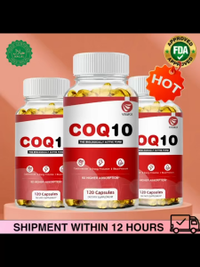 COQ10 Viakii viên uống bổ sung Coenzyme Q10 dạng viên nang mềm hỗ trợ năng lượng và sức khỏe tim mạch 120 viên FDA đã phê duyệt giao hàng trong 12 giờ.