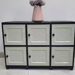 LEMARI PLASTIK TABITHA CLICKS TOWER 3 SUSUN 2 MEJA TV PLASTIK SERBAGUNA [TABBOX]