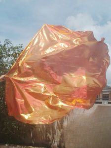 Quạt Biểu Dương Hai Mặt Bóng Mượt 190 Quạt Tròn Biểu Dương Nhà Thờ Lễ Hội Biểu Diễn Quạt Biểu Dương JDT Quạt Cứng