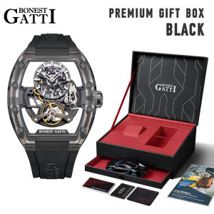 ​BONEST GATTI Mens Automatic Mechanical Watch German Skeleton Dial with Luminous Markers - The Perfect Christmas Gift
