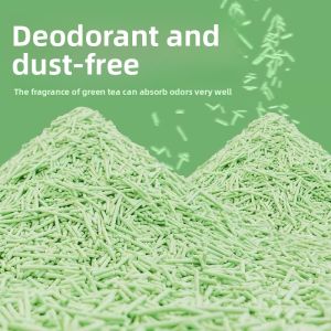 MONLEYTA | Green Tea Deodorizing Flushable Clumping Cat Litter