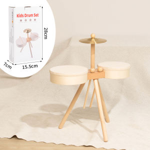 Bộ Trống Trẻ Em Đồ Chơi Âm Nhạc Nhạc Cụ Gõ Giáo Dục Cho Bé Trai Và Bé Gái Chất Liệu Gỗ Đồ Chơi Âm Nhạc Dành Cho Lứa Tuổi 3-6