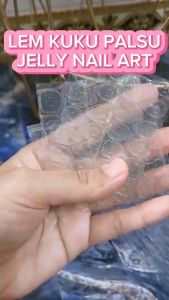 Yoibeauty - [ISI 5 PCS] Lem Kuku Jelly Sticker Perekat Kuku Palsu Isi 24 pcs lem/Lembar