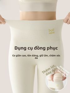 MiiOW | Quần lót cotton ấm cạp cao cho nữ Quần lót mùa thu đông Quần lót cotton lông cừu Quần lót cotton lót lụa MiiOW