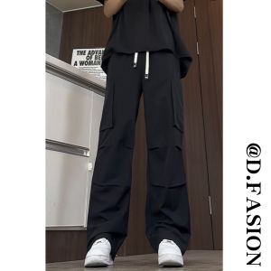 American Style Dyed Casual Pants Mens Spring Autumn New Loose High Sensation Sport Straight Winter Floor-Length Trousers