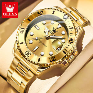 OLEVS Fashion Watch For Men Original Waterproof 2025 New Lmported Movement Date luminous Stainless Steel Strap Handsome and Cool Quartz Watch
