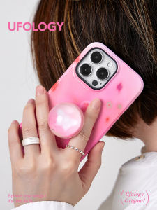 เคสโทรศัพท์แบบดับกลีบผีเสื้อสีชมพู Ufology ดีไซน์สร้างสรรค์สำหรับ iPhone 14 pro Max Apple 13 pro 12 Butterfly 16 Flowing Sand 11 Dream XS Max R