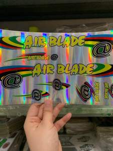 Bộ tem xe đạp AIRBLADE chữ màu vàng hàng nhập Thái Lan chất lượng cao dành trang trí riêng cho dòng xe này tem màu sắc cực đẹp và bền giá bán cực tốt bán lẻ như bán sỉ