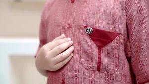 Nibras Baju Koko Pria Sarimbit Iffa Pale Mauve Brick Red Cashiva Rayon Royal Toyobo Lengan Pendek