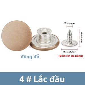 Nút Kim Loại Có Thể Điều Chỉnh Cho Quần Jeans Nút Lò Xo Nút Chữ I Phụ Kiện Quần Áo Nút Thắt Cho Đồ Thủ Công DIY