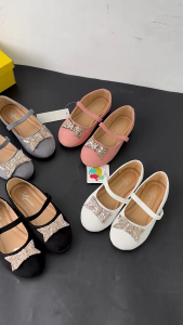 Giày công chúa dự tiệc Mary Jane cho bé gái 3-8 tuổi Luffymomo xuất dư Giày ba lê búp bê quai ngang cho bé