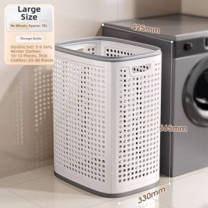 JOYBOS | Stylish New Home Laundry Basket With Divided Storage