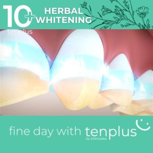 เทนพลัส 10g 9แถม สมุนไพรคูณ10 Plus 1500PPM Fluoride Toothpaste ช่วยฟันขาวขึ้น ดับกลิ่นปากรุนแรง อ่อนโยนไม่แสบปาก ไม่เสียวฟัน
