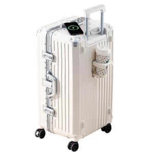 Lee | Large Capacity Aluminum Frame Travel Luggage 24in
