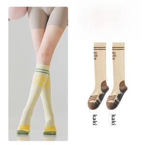 Tất Dài Thể Thao Nữ Chống Trượt Bó Sát Chống Trượt Thể Dục Chạy Bộ Yoga Đạp Xe Mùa Hè Trẻ Em Học Sinh Tất Co Giãn
