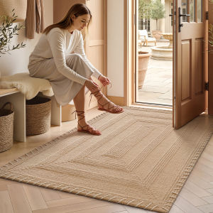 Handwoven Natural Jute Luxury Door Mat