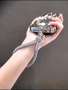 BECORATE Mobile Phone Lanyard Wrist Chain Luxury Rhinestone Lanyard High-End Short Style Diamond-Studded Bracelet Anti-Lost Metal