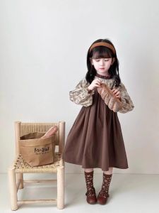 Spring Fashionable Girls Vest Skirt Loose Wide Leg Overalls Cotton Casual A-Line Dress for Ages 3-8 Kids Clothing Baby Vests