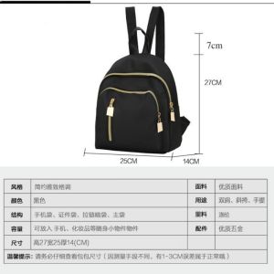 High School Student Backpack Womens Ins Style Small Crowd Design Sense Double Shoulder Bag for Junior And High School Girls College Students