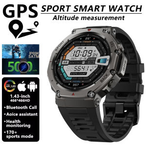 New Military T-REX 3 Ultra Smart Watch Bulit-in GPS Compass Altimeter Barometric 5ATM IP69K Waterproof AMOLED BT Call Smartwatch