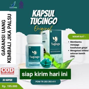 Obat Infeksi Saluran Kemih Tidak Lancar Peluruh Batu Ginjal - Tugingo Kapsul Original Herbal