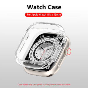 Phụ Kiện Thay Thế Khung Mềm TPU Vỏ Bảo Vệ Rỗng Ruột Phụ Kiện Đồng Hồ Thông Minh Vỏ Bảo Vệ Khung Bảo Vệ Mềm Cho Apple Watch Ultra 49Mm