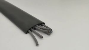 Floor Cord Cover Protector Overfloor Cord Protector Self-Adhesive Power Cable Protector Silicone Cord Extension Protect Wires