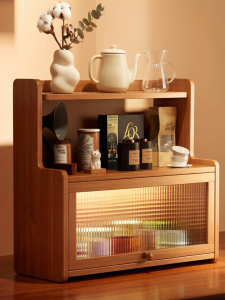 Dustproof Wooden Cup Organizer