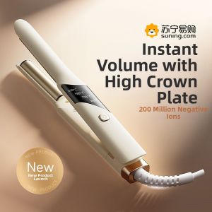 Mini Arc Shaped Hair Straightening And Curling Iron Portable Travel Friendly Home Use Hair Care Tool for All Hair Types