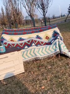 Woven Sofa Cover Bed Sheet Table Cloth Picnic Blanket Camping Blanket Multifunctional Cover Cloth