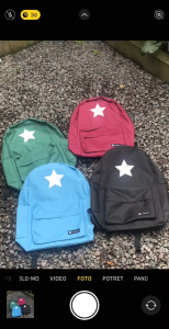 LARIES Ransel Bintang Hijau Kantong Cowok Casual Tas Kuliah Keren Murah Backpack Hitam Sekolah Pria