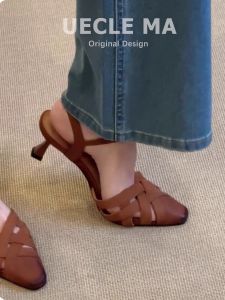 UECLE MA | French Style Retro Heeled Sandals