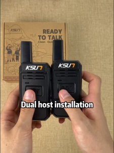 KSUN UT999 Entry Level Walkie Talkie 1W Low Power Two Way Radio 72H Standby Time 1km Signal Cover