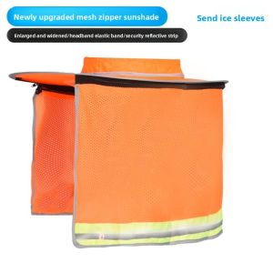 MONLEYTA | German Safety Hat Sunshade Construction Site Mens Cap Brim Sun Protection Helmet Summer Mens Mask Breathable UV Protection Cloth Material