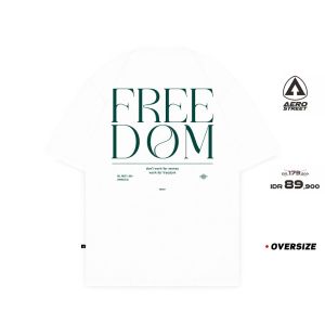 Aerostreet T Shirt Oversize Part of Free Putih Kaos FBDAA